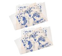 Generico 2 Pezzi Decalcomanie in Ceramica Ad Alta Temperatura Trasferimenti per Ceramica per Argilla Trasferimenti in Ceramica sotto Smalto Trasferimenti sotto Smalto Decalcomanie in