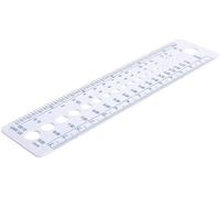 Generico 2 Pezzi di plastica Riutilizzabile Ferri da Maglia Righello Traccia Righello da Cucito 2-10mm Sizer Misura Strumenti di cucitoBella e abile.