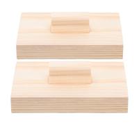 Generico 2 pezzi di strumenti musicali a percussione in legno con blocchi di sabbia per bambini, ideali per l'educazione precoce, l'allenamento del ritmo, le attività per i genitori, il tempo