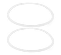 Generico 2 Pezzi Guarnizioni in Silicone Bianco, Anello Rotondo 11 CM | Compatibili Coperchi e Contenitori Termici, per Ufficio e Scuola, Tenuta Affidabile Contro Perdite