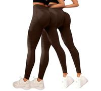 Generico 2 Pezzi Leggins 3D Anticellulite Donna Leggings Anti Cellulite Compressione Graduata Push Up Lipedema Pantacollant Sportivo Senza Cuciture Vita Alta per Fitness Yoga Corsa Modellante Estivi