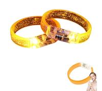 Generico 2 Pezzi Luminosi Braccialetti LED, Braccialetti Illuminazione, Bracciali Lampeggianti LED Illuminano, Multicolore Bracciali Glow Band Per Concerti Festival Attività All'aperto