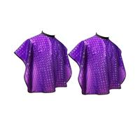 Generico 2 Pezzi Mantelle per Parrucchiere Cape Impermeabili e Resistenti per Taglio Tinture e Shampoo Protezione Ottimale per Salone