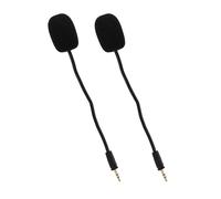 Generico 2 Pezzi Microfono Archetto Staccabile per Cuffie Gamer Nero Controllo Semplice e Cappuccio in Spugna, per Sessioni di Gioco Competitive al Computer