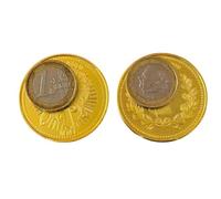 Generico 2 Pezzi Monete Continental Compatibili con John W. Film Collection Coin Gettone d'Oro Sicario Sangue Giuramento Mondo Sotterraneo Cosplay