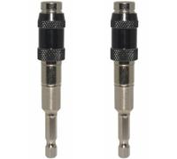 Generico 2 Pezzi Prolunga per Punte Esagonali 1/4 Pollice in Acciaio Cromo-vanadio Magnete Integrato e Connessione Rapida, Supporto Pivotante Flessibile da 0 a 20 Gradi per Trapano