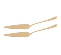 Generico 2 Pezzi Spatola per Torta in Acciaio Inossidabile Oro Multifunzionale Portatile per Servire Quiche e Dolci in Cucina