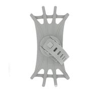 Generico 2 pezzi, supporto for bicicletta e motocicletta girevole a 360° for cellulare, in silicone, tipo di trazione in for tutti i supporti for telefono(Gray)