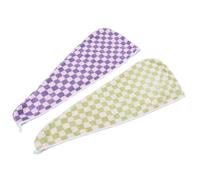 Generico 2 Pezzi Teli Asciugatura Checkered Super Assorbenti per Fascia per Asciugatura Stile
