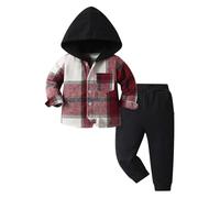 Generico 2 Pezzi Tuta Bambini 2025 Completo T Shirt Pantalone Ragazzi Felpa Con Cappuccio Da Costume Top+Pantalone Per Ragazze Jogger Primavera Sportiva Set