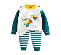 Generico 2 Pezzi Tuta Bambini 2025 Completo T Shirt Pantalone Ragazzi Felpa Con Cappuccio Jogging Set Tasche Top E Pantaloni Di Abbigliamento Per Ragazzo Felpe 3-15 Anni
