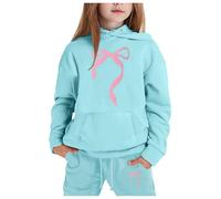 Generico 2 Pezzi Tuta Bambini Ragazze Felpa Con Cappuccio Set Cordinata Full Print E Pantalone Zip/Pullover Pantaloni Jogger Da Bambino Tute Sportive Bambina 3-15 Anni