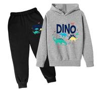 Generico 2 Pezzi Unisex Set di Felpe Bambini Casual Pullover Felpa Tuta Multi Colore Bambino Ragazzi Jogging con Tasche Ragazze Abbigliamento Modelli Bambina per Sportiva