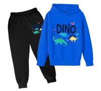 Generico 2 Pezzi Unisex Set di Felpe Bambini Casual Pullover Felpa Tuta Multi Colore Bambino Ragazzi Jogging con Tasche Ragazze Abbigliamento Modelli Bambina per Sportiva