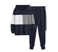 Generico 2 Pezzi Unisex Set Di Felpe Bambini Tuta Stampato Inverno Felpa Jogging Ragazzi Con Tasche Top E Pantaloni Abbigliamento Per Ragazzo Tute Sportive Bambina 2-14 Anni