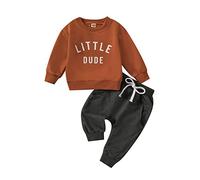 Generico 2 Pezzi Unisex Set di Felpe Felpata Jogging Ginnastica Bambini Casual Pullover Felpa Tuta Top E Pantaloni Kids con Cappuccio Autunno Inverno Outfit Tute Sportive 2-14 Anni