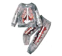 Generico 2 Pezzi Unisex Set Di Felpe Ragazzi Felpa Con Cappuccio E Pantaloni Da Jogging Tasche Solid Color Cotone Completo Abbigliamento Per Ragazzo Ragazze Tuta Sportiva