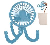 Genérico 2 pezzi Ventilatore portatile per passeggino per passeggino, ventilatore girevole con clip per passeggino, 9,5 x 9,5 x 2 1 cm, per mosè, sedile auto, ufficio, viaggio