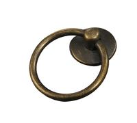 Generico 2 pezzi vintage anello rotondo maniglia for porta mobile in lega pomelli for cassettiera armadio for portagioie(A1)