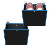 Genérico 2 pezzi Waterproof Wall Mounted Self-Adhesive Bag | Slipper Rack Holder - for Bedroom Bathroom Garage Home Dormitory Campeggio RV Campeggio RV Motorhome