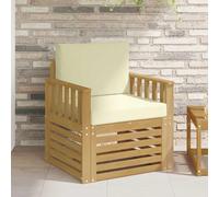 Generico 2 Pezzo Set di divani da Esterno Poliestere Bianco e Crema,Mobili da Giardino,Mobili e sedie da Giardino,unità per Divano componibile da esterno-3439087