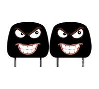 Generico 2-Piece Funny Car Headrest Protector - Headrest Covers for Car | for Front Seat,Protector Automotive Accessories for Men Women Drivers Halloween Christmas Holiday Commuting
