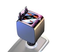 Generico 2 Port Retractable USB Car Charger, Fast Charging Auto Accessory with Starlight, Compatible with Mobile Phones, Tablets, and Electronics for Commuting, Road Trips, Adventure, Truck, Vehicle