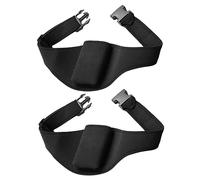 Generico 2 Pz Borsa Da Cintura Per Microfono Piccolo Microfono Senza Chiave Appendiabiti Borse Espandibili Portachiavi Zucca Cuffie Antirumore Fascia Da Braccio Black Neoprene