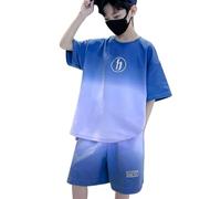 Generico 2 Pz Completino Bambino Set Body Estiva Neonato di Abiti per Neonati Bimbo Completini e Coordinati Gentiluomo Completi Estivi Pantaloncini Tuta 1-8 anni Casual Mare Spiaggia