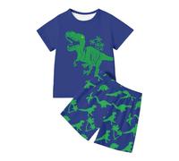 Generico 2 Pz Completino Bambino Set,Coordinato Estivo Tuta Neonata Bimbo Completini e Coordinati Gentiluomo Estiva Outfit Neonato Top Cotone Elasticizzato Design Regalo Festivo Taglie da 6 a 14 Anni