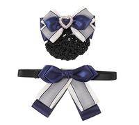 Generico 2 Pz forcine per bobby Accessori mollette per da donna coda barrette hair clip hair jewelry retine per per chignon copertura per crocchia di tessuto