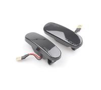 Generico 2 Pz LED Indicatore Laterale Luce Ripetitore Indicatori Di Direzione Lampade Per Fiat Per Punto Per Evo Per Idea 350 Per Fiorino 225 Indicatore Laterale(Smoked Black)
