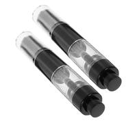 Generico 2 Pz Spazzola Per Bottiglie Da Imballaggio Kit Di Ciondoli Pennelli Per Il Trucco Di Bellezza Vanalini Per Il Trucco Da Viaggio Ventola Dell'asciugatrice Fascio Elfo Black Plastica