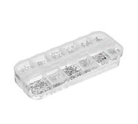 Generico 2 Scatole Set Di Accessori Per Unghie Lettera Dipingere Con Adesivo Incantesimi Smalto Per Unghie San Ciondoli Per Unghie Per Le Donne Gemme Per Unghie e Strass Acrilico