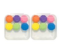 Generico 2 Set Gonggi Korean Game, 12 Pezzi Gonggi Pietre Gioco Jack Tradizionale Coreano con Custodia, Gonggi Jack Toy, Gonggi Play Game, Gong Gi Jack Ciottoli di Pietra, Dadi Gioco Coreano Gonggi