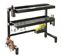 Generico 2-Tier Over Sink Dish Rack, Black Kitchen Dish Drying Rack Organizer, Space-Saving Countertop Drainer for Efficient Kitchen Storage Drying Solutions,5542 55Cm