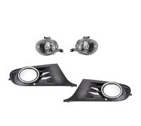 Generico 2 x Faro Fendinebbia Sinistro Sx e Destro DX Con Griglia Paraurti Anteriore Luci Fari DRL Alogena Compatibile con VW Golf 6 2008-2014