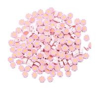 Generico 20/50/100 pz 10mm argilla polimerica perline fiore rosa perline allentate del distanziatore per realizzare accessori collana braccialetto fai da te(20pcs)