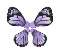 Generico 20 Fogli in Carta o Cartopack per 5 Bouquet Creati con Ali di Farfalla Vari Colori creazione mazzi di Fiori per Matrimoni ed Eventi (Lilla e Nero in cartopack)