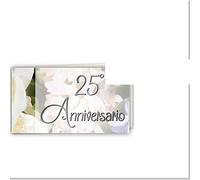 Generico 20 Pezzi Bigliettini bigliettino bomboniera per Matrimonio Nozze Anniversario promessa (25° Anniversario Nozze d'Argento)