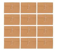 Generico 20 Pezzi Buste Portaoggetti in Carta Kraft 17x11,5 Cm Buste Multifunzione per Documenti e Lettere Organizzatori per Ufficio e Inviti Avvolgenti per Conservazione Sicura