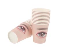 Generico 20 Pezzi Di Bicchieri Di Carta Per Esercitazioni Di Ciglia Sopracciglia Ciglia Cuscinetti Sottili Forniture Per Extension Di Ciglia Kiss Insieme A Bicchieri Di Carta