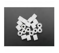 Generico 20 Pezzi/Lotto 0,5 m 12 Denti ingranaggio cilindrico in plastica a Forma di D. Pignone modulo 5 T=12 Foro di Apertura 3A 3D Fai da Te Albero a D Motore D 123DA