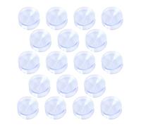 Generico 20 Pezzi Ventose Bifacciali in Pvc Trasparente Antiscivolo per Tavoli in Vetro, Distanziatori Resistenti per Lastre e Specchi, Cuscinetti Ammortizzatori per Mobili e Piani Tavolo