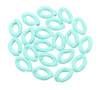 Generico 20 pz 17x11mm Acrilico Catena a maglia di Colore Della Caramella Parti Assemblate Perline Sparse Per Fare FAI DA TE Braccialetti Collana Accessori(Green)