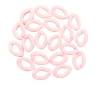 Generico 20 pz 17x11mm Acrilico Catena a maglia di Colore Della Caramella Parti Assemblate Perline Sparse Per Fare FAI DA TE Braccialetti Collana Accessori(Pink)