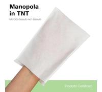 Generico 200 Manopole non saponate in TNT, per la detersione e l’igiene di Pazienti, Anziani ed Allettati - Manopola Monouso Lavapaziente