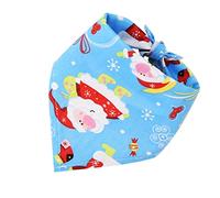 Generico 2021 Hot Christmas Pet Sciarpa E Cute Pet Cappello del Partito della Stampa del Cotone Pet Asciugamano del Vestito Saliva Asciugamano Decorativo Bavaglino Big DogProfessionale e alla Moda
