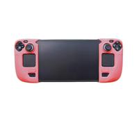 Generico 2024 Custodia Protettiva in Silicone per Steam Deck/OLED Protezione Antiscivolo del Coperchio Accessori per Console di gioco (rosso)