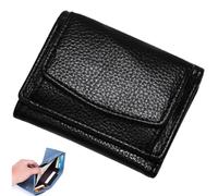 Generico 2024 New Unisex Anti-Credit Card Fraud Folding Mini Wallet,Cute Mini Wallet,Leather Blocking Card Holder Pocket Anti-Credit Card Folding Mini Wallet,for women (Black,onesize)